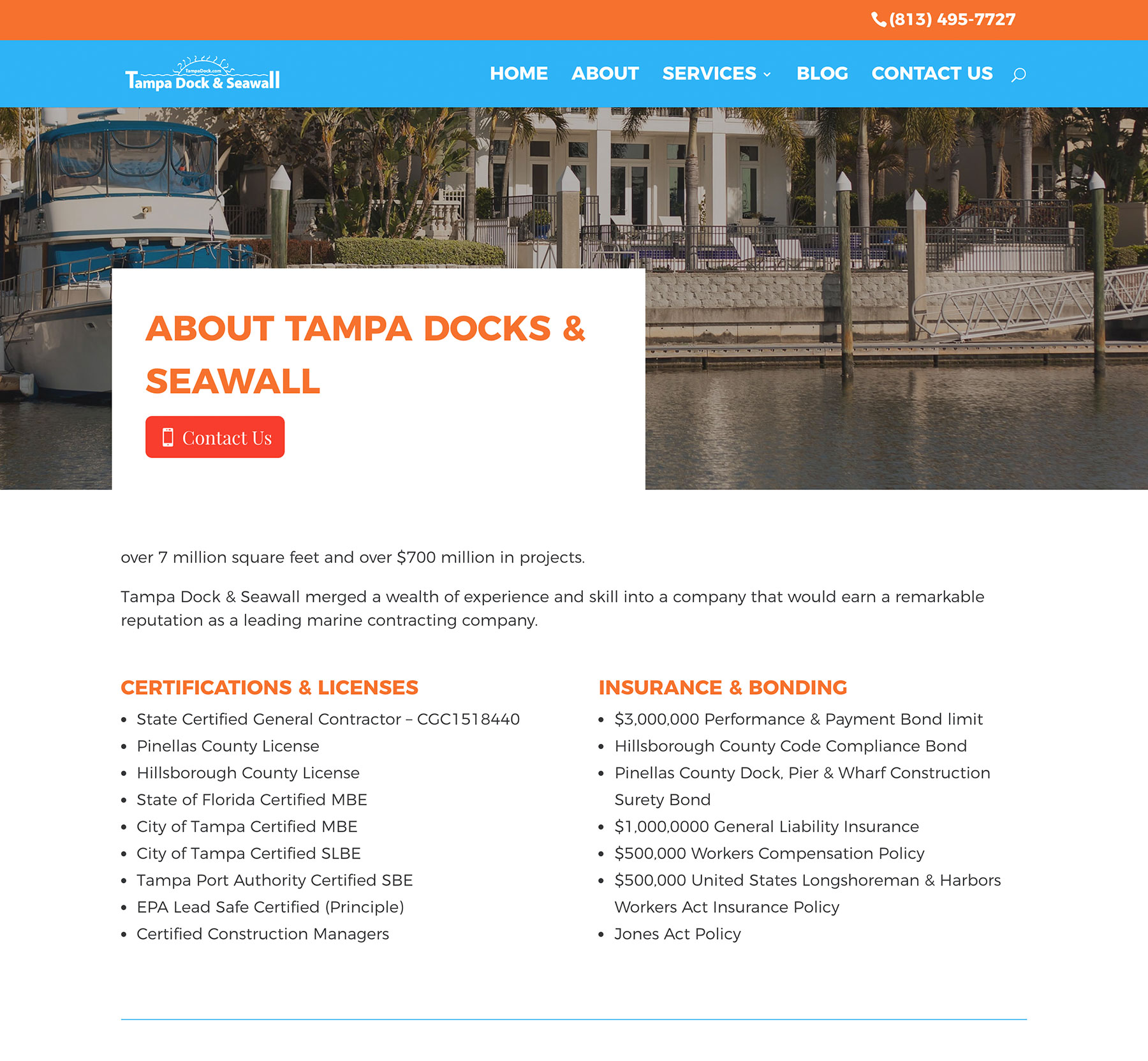 Tampa Dock Innerpage After