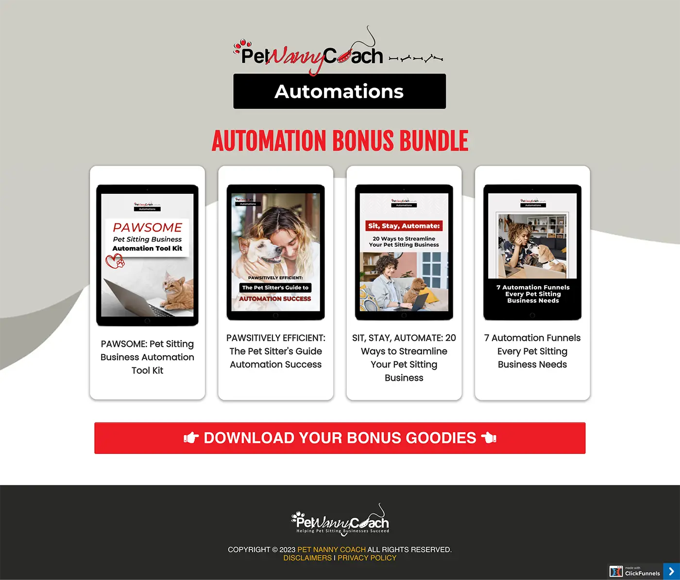 PNC Automation Webinar Bonus page