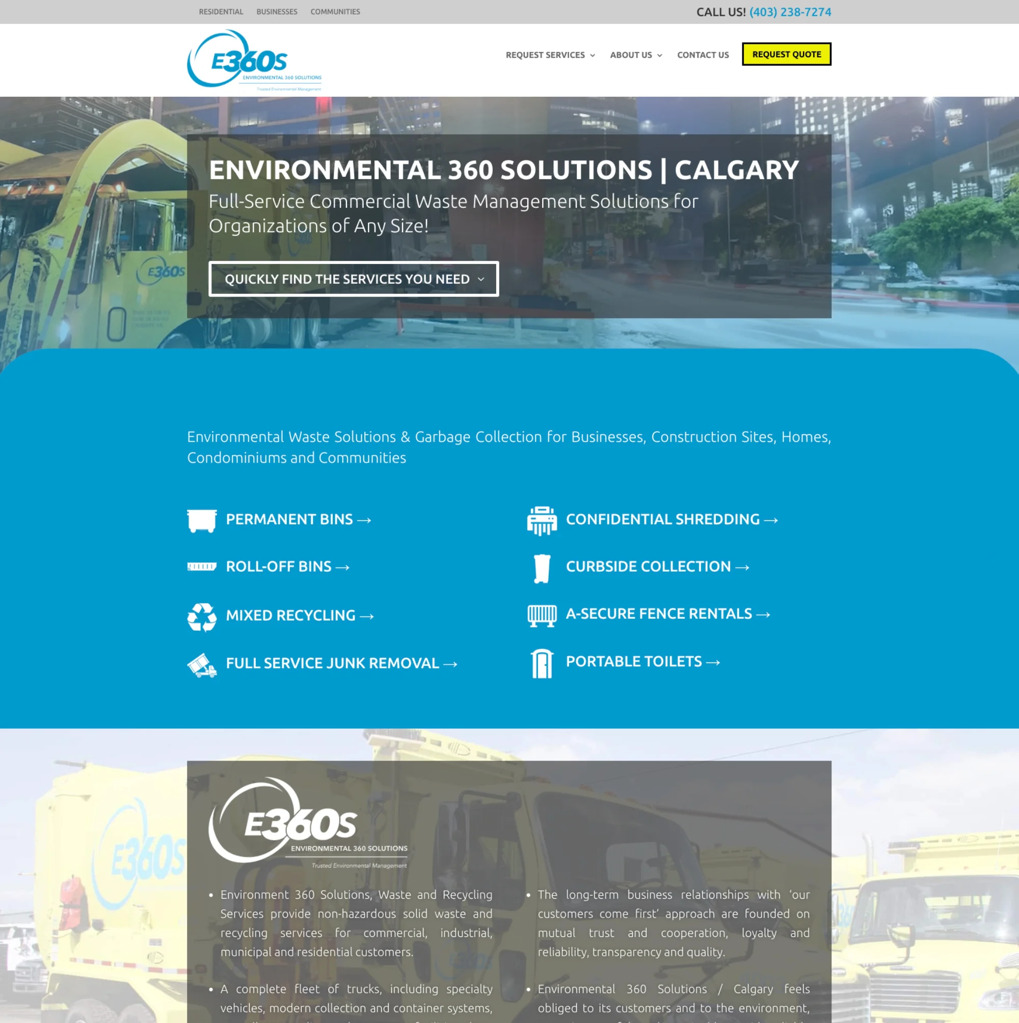 e360sCalgary After Redesign