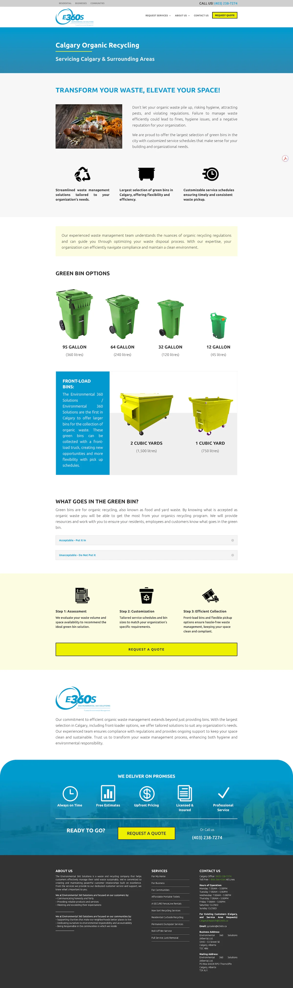 e360sCalgary Organic Recycling Redesign